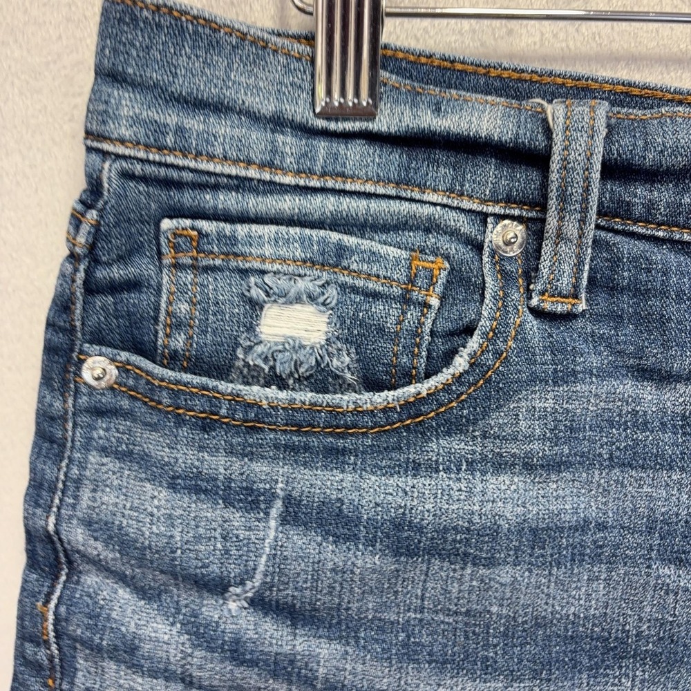 Pistola Distressed Cut-Off Denim Shorts Womens 30 Blue Jorts 2.5" Rodeo Country - Picture 8 of 12